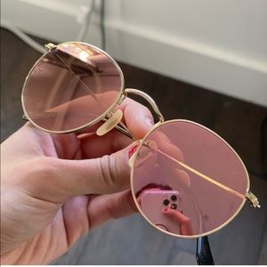 Round lens Raybans - pink